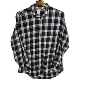 Brooks Brothers Plaid Flannel Men's‎ Large Long Sleeve Shirt